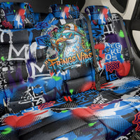 Edinburgh Fringe Festival Back Car Seat Cover Fringe Vibes Graffiti Seagull Scotland Bagpipes Street Art