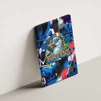 Edinburgh Fringe Festival Canvas Wall Art Fringe Vibes Graffiti Seagull Scotland Bagpipes Street Art