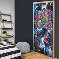 Edinburgh Fringe Festival Door Cover Fringe Vibes Graffiti Seagull Scotland Bagpipes Street Art