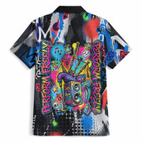 Edinburgh Fringe Festival Hawaiian Shirt Fringe Vibes Graffiti Seagull Scotland Bagpipes Street Art
