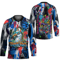 Edinburgh Fringe Festival Hockey Jersey Fringe Vibes Graffiti Seagull Scotland Bagpipes Street Art