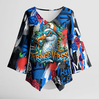 Edinburgh Fringe Festival Kimono Sleeve Blouse Fringe Vibes Graffiti Seagull Scotland Bagpipes Street Art