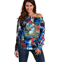 Edinburgh Fringe Festival Off Shoulder Sweater Fringe Vibes Graffiti Seagull Scotland Bagpipes Street Art