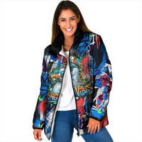 Edinburgh Fringe Festival Padded Jacket Fringe Vibes Graffiti Seagull Scotland Bagpipes Street Art