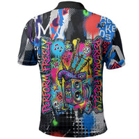 Edinburgh Fringe Festival Polo Shirt Fringe Vibes Graffiti Seagull Scotland Bagpipes Street Art