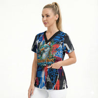 Edinburgh Fringe Festival Scrub Top Fringe Vibes Graffiti Seagull Scotland Bagpipes Street Art