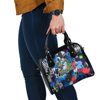 Edinburgh Fringe Festival Shoulder Handbag Fringe Vibes Graffiti Seagull Scotland Bagpipes Street Art