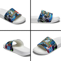 Edinburgh Fringe Festival Slide Sandals Fringe Vibes Graffiti Seagull Scotland Bagpipes Street Art