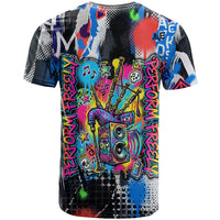 Edinburgh Fringe Festival T Shirt Fringe Vibes Graffiti Seagull Scotland Bagpipes Street Art