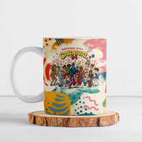 Notting Hill Carnival 94 Ceramic Mug Vintage Festival Music Caribbean Dancers Steel Drums Pop Art