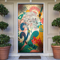 Notting Hill Carnival 94 Door Cover Vintage Festival Music Caribbean Dancers Steel Drums Pop Art