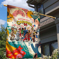 Notting Hill Carnival 94 Garden Flag Vintage Festival Music Caribbean Dancers Steel Drums Pop Art