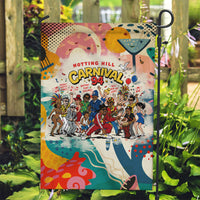 Notting Hill Carnival 94 Garden Flag Vintage Festival Music Caribbean Dancers Steel Drums Pop Art