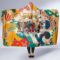 Notting Hill Carnival 94 Hooded Blanket Vintage Festival Music Caribbean Dancers Steel Drums Pop Art