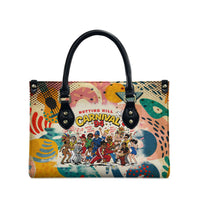 Notting Hill Carnival 94 Leather Bag Vintage Festival Music Caribbean Dancers Steel Drums Pop Art