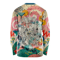 Notting Hill Carnival 94 Long Sleeve Shirt Vintage Festival Music Caribbean Dancers Steel Drums Pop Art