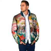 Notting Hill Carnival 94 Padded Jacket Vintage Festival Music Caribbean Dancers Steel Drums Pop Art