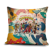 Notting Hill Carnival 94 Pillow Cover Vintage Festival Music Caribbean Dancers Steel Drums Pop Art