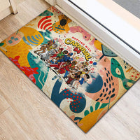 Notting Hill Carnival 94 Rubber Doormat Vintage Festival Music Caribbean Dancers Steel Drums Pop Art