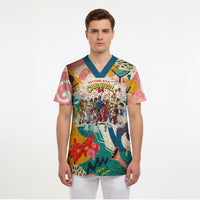 Notting Hill Carnival 94 Scrub Top Vintage Festival Music Caribbean Dancers Steel Drums Pop Art