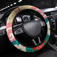 Notting Hill Carnival 94 Steering Wheel Cover Vintage Festival Music Caribbean Dancers Steel Drums Pop Art