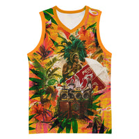 Notting Hill Carnival Basketball Jersey Caribbean Culture Music Festival Feathered Dancer Tropical