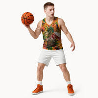 Notting Hill Carnival Basketball Jersey Caribbean Culture Music Festival Feathered Dancer Tropical