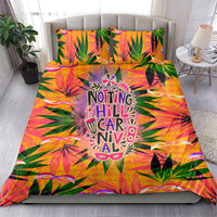 Notting Hill Carnival Bedding Set Caribbean Culture Music Festival Feathered Dancer Tropical