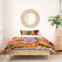 Notting Hill Carnival Bedding Set Caribbean Culture Music Festival Feathered Dancer Tropical