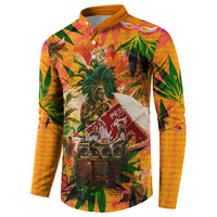 Notting Hill Carnival Button Sweatshirt Caribbean Culture Music Festival Feathered Dancer Tropical