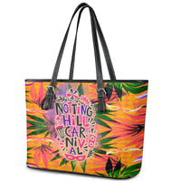 Notting Hill Carnival Leather Tote Bag Caribbean Culture Music Festival Feathered Dancer Tropical
