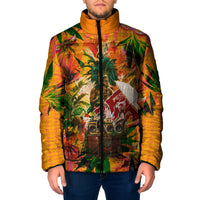 Notting Hill Carnival Padded Jacket Caribbean Culture Music Festival Feathered Dancer Tropical