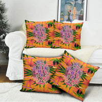Notting Hill Carnival Pillow Cover Caribbean Culture Music Festival Feathered Dancer Tropical