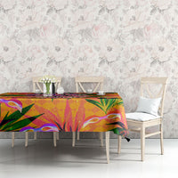 Notting Hill Carnival Tablecloth Caribbean Culture Music Festival Feathered Dancer Tropical