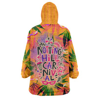 Notting Hill Carnival Wearable Blanket Hoodie Caribbean Culture Music Festival Feathered Dancer Tropical