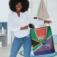 South Africa Heritage Day Laundry Basket Celebrating Roots Flag Map Sunset Savanna
