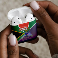 South Africa Heritage Day AirPods Case Celebrating Roots Flag Map Sunset Savanna
