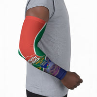 South Africa Heritage Day Arm Sleeves Celebrating Roots Flag Map Sunset Savanna