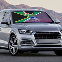 South Africa Heritage Day Auto Sun Shade Celebrating Roots Flag Map Sunset Savanna