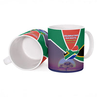 South Africa Heritage Day Ceramic Mug Celebrating Roots Flag Map Sunset Savanna
