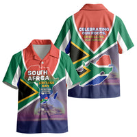 South Africa Heritage Day Kid Hawaiian Shirt Celebrating Roots Flag Map Sunset Savanna