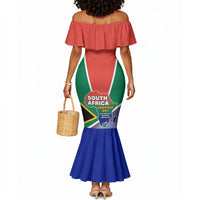 South Africa Heritage Day Mermaid Dress Celebrating Roots Flag Map Sunset Savanna