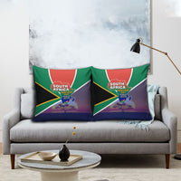 South Africa Heritage Day Pillow Cover Celebrating Roots Flag Map Sunset Savanna