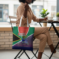 South Africa Heritage Day Tote Bag Celebrating Roots Flag Map Sunset Savanna