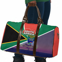 South Africa Heritage Day Travel Bag Celebrating Roots Flag Map Sunset Savanna