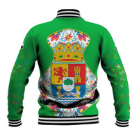 Extremadura Flag Baseball Jacket Autonomous Community of Spain - Wonder Print Shop