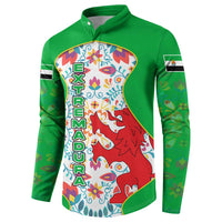 Extremadura Flag Button Sweatshirt Autonomous Community of Spain - Wonder Print Shop