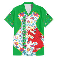 Extremadura Flag Family Matching Mermaid Dress and Hawaiian Shirt Autonomous Community of Spain - Wonder Print Shop