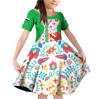 Extremadura Flag Family Matching Off Shoulder Short Dress and Hawaiian Shirt Autonomous Community of Spain - Wonder Print Shop