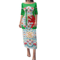 Extremadura Flag Family Matching Puletasi and Hawaiian Shirt Autonomous Community of Spain - Wonder Print Shop